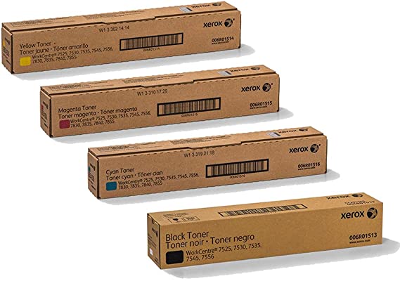 GENUINE XEROX TONER SET (OEM) 006R01513, 006R01514, 006R01515, 006R01516, for xerox WorkCenter 7525/ 7530/ 7535/ 7545/ 7556/ 7830/ 7835/ 7845/ 7855/ 7970/ 7830i/ 7835i/ 7845i/ 7855i/ 7970i