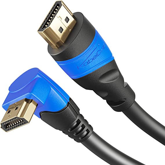 KabelDirekt – 5m 270° Angle HDMI Cable 4K compatible with (HDMI 2.0a/b, 2.0, 1.4a, HDMI to HDMI, 4K@60HZ,1080p FullHD, UHD, Ultra HD, 3D, High Speed with Ethernet, ARC, PS4, XBOX, HDTV)