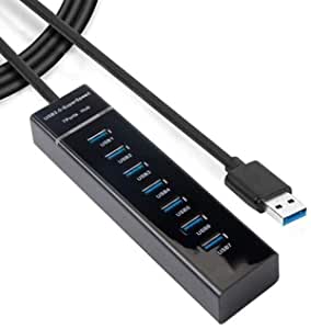 7-Port USB 3.0 Ultra-Slim Data Hub with 30cm Extended Cable
