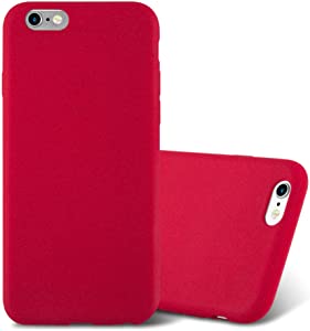 Cadorabo Case Compatible with Apple iPhone 6 Plus/iPhone 6S Plus in Frost RED - Shockproof and Scratch Resistant TPU Silicone Cover - Ultra Slim Protective Gel Shell Bumper Back Skin