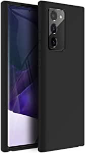 Zuslab Nano Silicone Designed for Samsung Note 20 Case Liquid Silicone Rubber Shockproof Soft Case Black