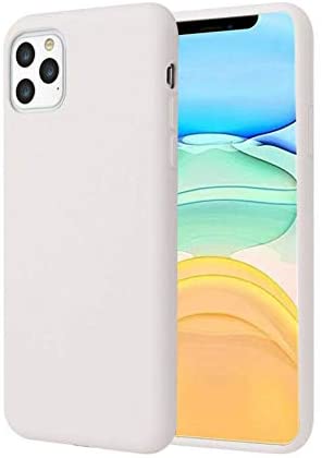 LOOKSEVEN iPhone 11 Case, White Silicone TPU Rubber Back Cover Case Compatible for Apple iPhone 11(6.1inch)