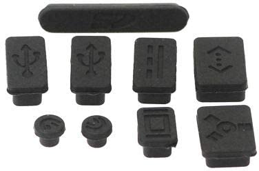 Silicone Anti-dust Plug Cover Stopper For Macbook Pro 13 15 Air - Black