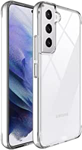 SunnyBox Crystal Clear Case for Samsung Galaxy S22 Case, [Military Grade Drop d] Non-Yellowing Shockproof Protective Phone Case Cover for Samsung Galaxy S22 6.1 inch - Slim Fit