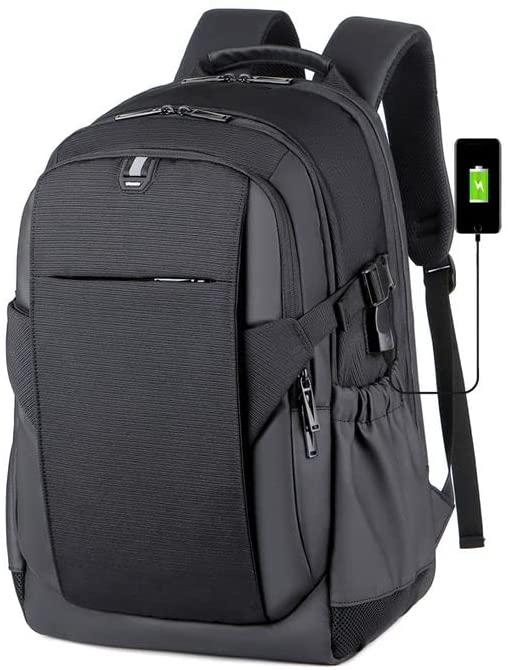 RAHALA 17-Inch Laptop Waterproof Business With USB Black