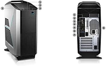 Alienware Dell 1091 - I7-7700/16/2TB/8D GTX1080/BR/W10/1YPS Aurora Gaming Desktop