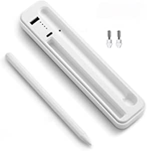 Stylus Pen for Apple iPad - Palm Rejection Active Digital Pencil Compatible with iPad Pro 3rd Gen 11/12.9 in/Air 3rd Gen/iPad 6th Gen/iPad Mini 5th Gen After 2018 (Off-White)
