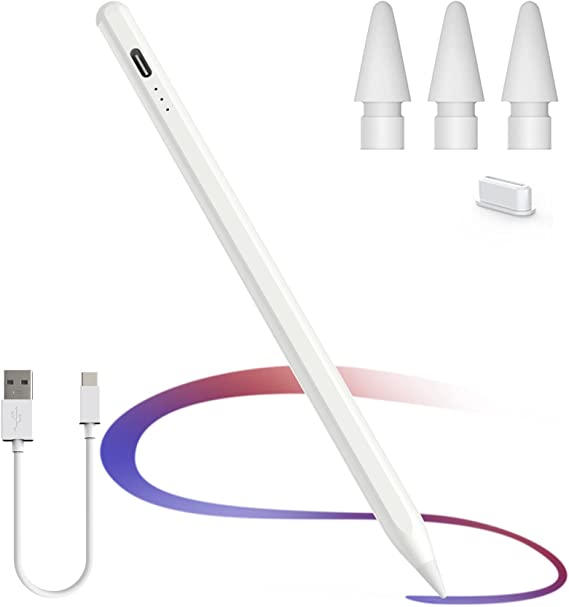 Stylus Pen with Palm Rejection,Tilt,Stylus Pen for ipad Painting Sketching Doodling,Compatible with 2018-2021 Apple iPad Pro 11/12.9 inch,iPad Mini 5th/6th,iPad Air 3rd/4rd,iPad 6/7/8th Generation