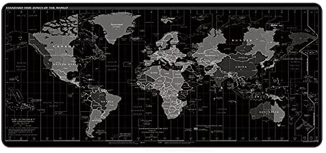 HMGANG Mouse pad World Map Mouse Pad Gaming Mouse Pad Natural Rubber Large Mouse Pad Waterproof Anti-Slip Keyboard Mat Desk Mat for Computer Game (Color : 01, Size : 900x400x5mm)