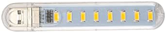 SOLDOUT™ USB Gadgets Mini USB LED Light For Book Lights 8 LEDs SMD For PC Laptops Notebook Mobile Power Charger Reading Bulb (Warm White)