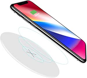 Fast Wireless Charger, MOMAX QC3.0 10W Qi Wireless Charging Pad for iPhone 8/8 Plus,iPhone X, Galaxy Note 5, S7/S7 Edge/S6/S6 Edge/S6 Edge Plus, Nexus 4/5/6/7 and All Qi-Enabled Devices (White)
