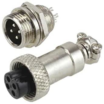 GX12-5 Pole Metal Male Female Panel Connector