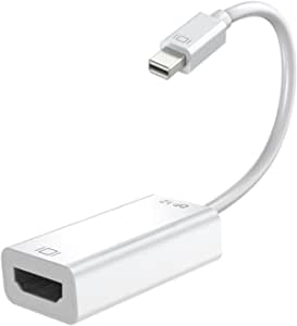 rts Mini Displayport (Thunderbolt) to HDMI Adapter, Thunderbolt to HDMI Adapter Converter Compatible with Microsoft Surface Pro 1/2/3,MacBook Air, Thinkpad X1,Google Chromebook