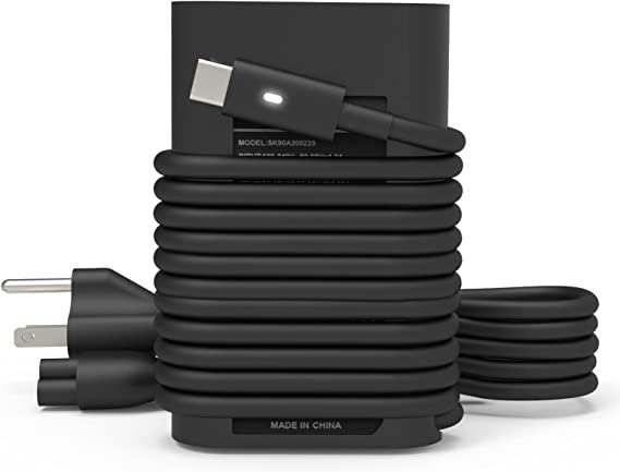 45W USB C Laptop Charger for Dell XPS 12 9250 XPS 13 9360 9365 9370 9380 9333 Latitude 7275 7370 5175 5285 7390 2in1 5290 2in1 LA45NM150/0HDCY5/04RYWW Type C Power Supply