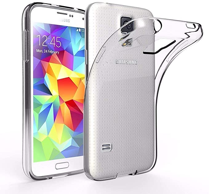 Vultic Galaxy S5 Case - Soft Slim TPU [Crystal Clear] Transparent Protective Smooth Back Cover for Samsung Galaxy S5 (Clear)