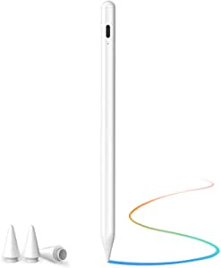 Pen for iPad, JAMJAKE Palm Rejection Stylus Pencil Compatible with iPad (2018 or Later), iPad 6/7/8th Gen, iPad Pro 12.9 inch (3/4/5 Gen), iPad Pro 11 inch (1/2/3 Gen), iPad Air 3/4 Gen, iPad mini 5