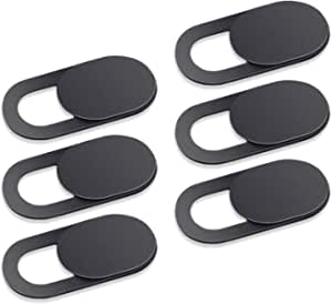 SIREG Webcam Cover Slide Ultra Thin - Web Camera Cover fits Laptop,Tablet,Computer, Smartphone, Protect Your Privacy and Security,Strong Adhesive- 6 Pack