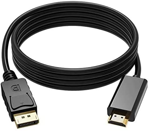 Convert Cable - 1.5m DPLAY to HDMI Adapter - Display Port to HDMI Black - Please Read Product Description Well Before Purchasing for How to Play