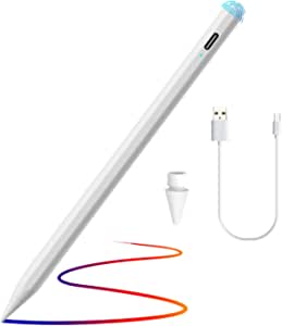 2022 Stylus Pen for Apple Touch Screens, Active iPad Pencil, Tilting, Palm Rejection, Power-Show, Smart Touch, Magnetic for (2018~2021) iPad, iPad Air, Ipad Mini, IPad Pro, Drawing and Writing