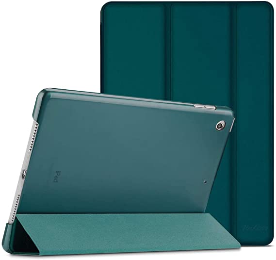 ProCase iPad 10.2 Case iPad 9th Generation 2021/ iPad 8th Generation 2020/ iPad 7th Generation 2019 Case, Slim Stand Hard Back Shell Protective Smart Cover Case for iPad 10.2 Inch -Emerald