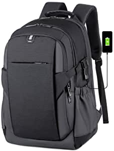 RAHALA 17-Inch Laptop Waterproof Business With USB Black