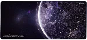 EXCOVIP Mouse pad, Rubber Gaming Mouse Pads, for Computers, PCs and Laptops Black, 35.4 x 15.7 inch