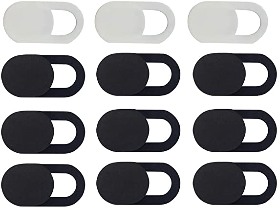 Hemobllo 9pcs Thin Laptop Camera Cover Webcam Cover Sliding Phone Camera Privacy Blocker Cover for Computers Cell Phone Laptop Tablet