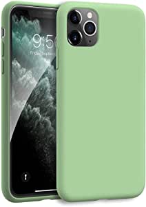 iPhone 12 Pro Case, iPhone 12 Case, Ultra Slim Fit iPhone Case Liquid Silicone Gel Cover with Full Body Protection Anti-Scratch Shockproof Case Compatible with Apple iPhone 12 (Green)