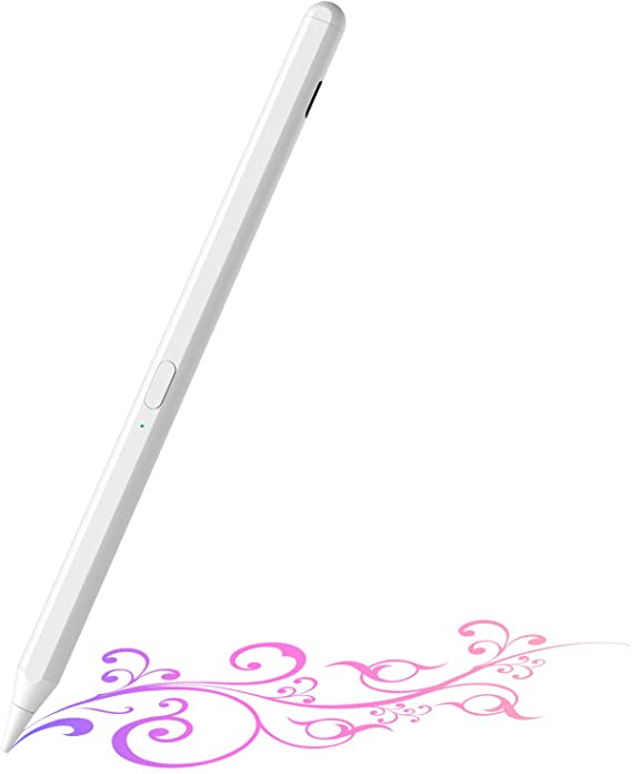 Stylus Pencil for i-Pad Air 4th Generation, Active Pen with Palm Rejection for 2018-2020 i-Pad Pro 11 inch/12.9 Inch, i-Pad 8th/7th/6th Gen, i-Pad Mini 5th Gen, i-Pad Air 4th/3rd Gen (White)