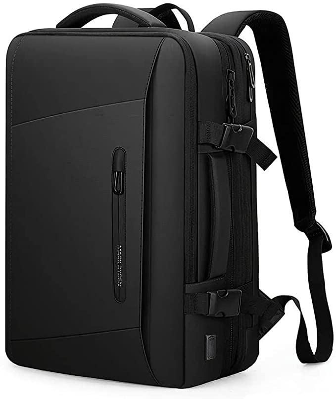 MARK RYDEN Laptop Backpack,15.6 inch High-capacity Men's Business Backpack Waterproof and Anti-theft USB Charging Port laptop Bag, Unique Design for Commuting Business Trip Travel-black …