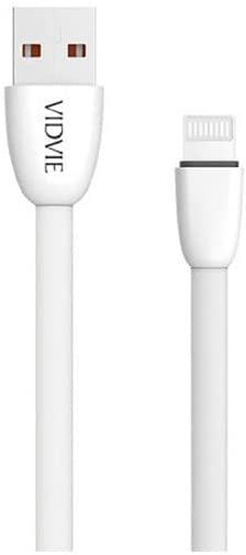 Vidvie CB411i Fast Charging And Data Transmission Cable USB To Lightning For iPhone 1M - White
