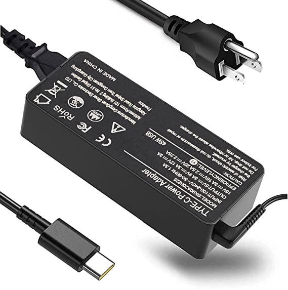45W USB C Chromebook Charger Type C for HP Lenovo Dell Acer Samsung Google Laptop Computer，Lenovo Thinkpad T480 T480s T490 C330 100e 300e Chromebook Yoga 720 730 Charger Acer chromebook 315 Charger