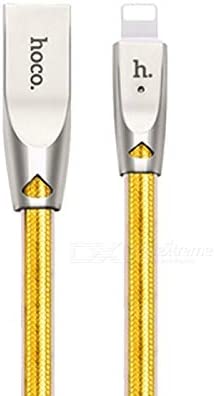 U9 Zinc alloy Jelly Knitted Lightning Charging Cable(L=1.2)-gold