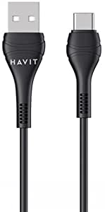HAVIT CB6161 USB-A To TYPE-C Cable,2.0A Charging & Data,1M Black