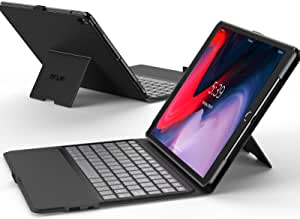 iPad Pro 10.5 2017 / iPad Air 3 2019 Keyboard Case, Infiland Bluetooth Keyboard Case Muilti-Angle Folio Stand Cover Compatible with iPad Pro 10.5 Inch Model A1709/A1701 2017 Released, Black