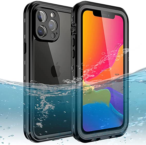 WARGUZU iPhone 13 Pro Max Waterproof Case, IP68 Certified Sound Quality Shockproof Dustproof Full-Sealed Full Body Heavy Duty Protective Case with Built-in Screen Protector for iPhone 13 Pro Max 5G