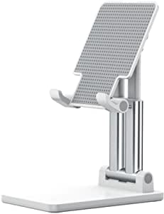 SIJIN iPad Stand Holder Adjustable, Telescopic Tablet/Phone Stand Holder, Maximum Load 8KG Aluminum Alloy Cradle Mount Dock, Tablet Stand Multi-Angle Universal Compatible with Phone/Tablet/iPad