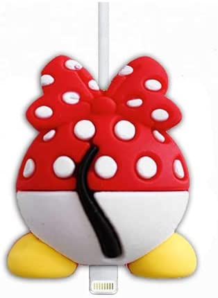 Silicone Minnie Butt Cable Bite Mouse Cartoon Cable Protector For Your Charging Cable Cord/USB Cable