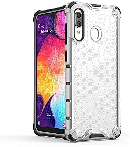 Case for Samsung Galaxy A10s Shockproof Absorber Armor Mobile Cover - Heavy Duty Protection Cover From GrabMobily -Transparent & Black