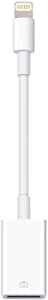 Lightning to USB Camera Adapter Lightning Female USB OTG Cable Adapter for Select iPhone,iPad Models Support Connect Camera, Card Reader, USB Flash Drive, MIDI Keyboard, White (White)