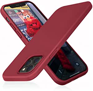 DTTO Compatible with iPhone 13 Pro Max Case, Shockproof Silicone [Romance Series] Cover [Enhanced Camera and Screen Protection] with Honeycomb Grid Cushion for iPhone 13 6.7 inch 2021, Burgundy Red