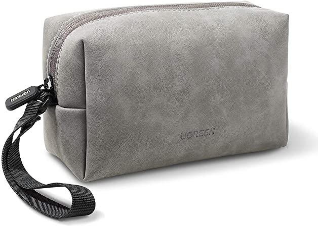 UGREEN Travel Accessories Cable Organiser Bag, Electronics Accessories Tech Pouch Carry Case Tidy Bag Gadget Storage with Strap for Cable, Charger, PowerBank, USB Drive, Hub, Hard Drive, SD Card