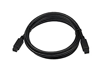 CERRXIAN 1.8M FireWire 800 Black Cable 9-pin to 9-pin - IEEE 1394B (for Mac and PC)