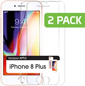 Cellet Tempered Glass Screen Protector [5.5" inch] 2017, 2016, 2015, Compatible with iPhone 8 Plus, 7 Plus, 6S Plus, 6 Plus (2-Pack)