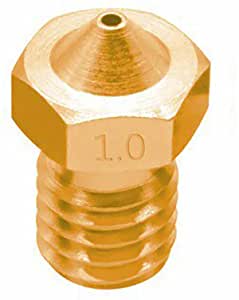 3D Printer V6 M6 Threaded E3D Brass Nozzle 1.0 mm