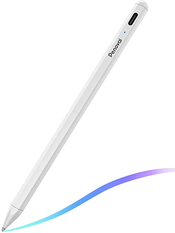 Stylus Pen for Apple iPad Pencil, Penoval Active Stylus with Palm Rejection and Magnetic Function, Compatible with Apple iPad Pro 11 & 12.9"(2018-2020), iPad 8th/7th/iPad 6th/Mini 5th Gen/iPad Air 3rd