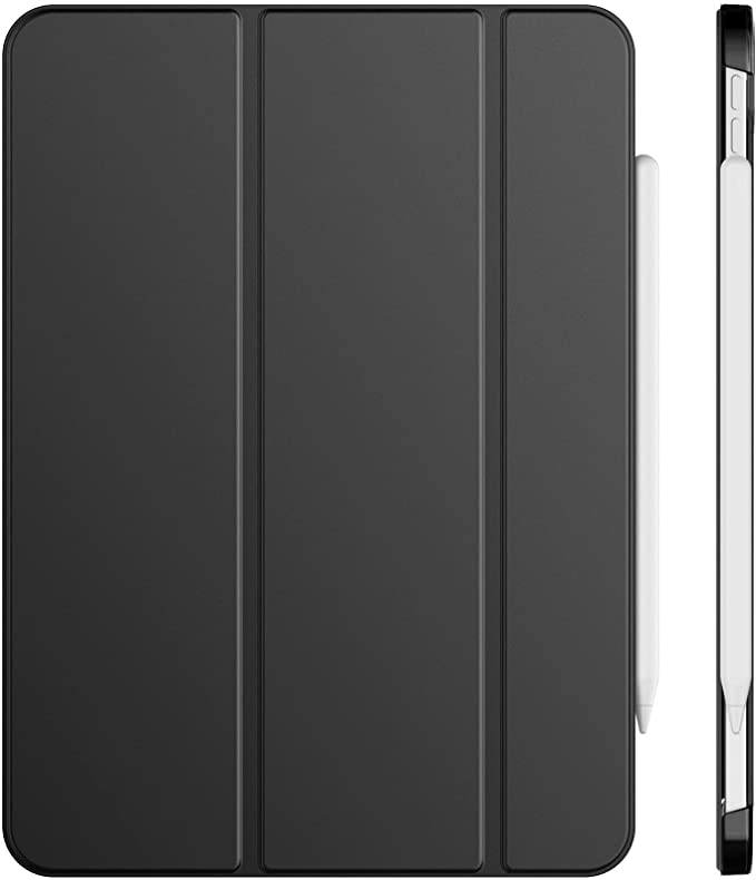 JETech Case for iPad Air 5 (2022 5th Generation 10.9-Inch), Slim Stand Hard Back Shell Cover with Auto Wake/Sleep (Black)