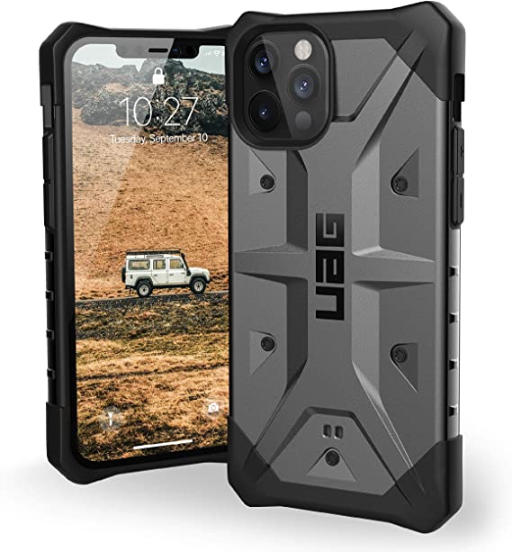 Urban Armor Gear UAG iPhone 12/12 Pro 5G- (6.1 inch) Rugged Lightweight Slim Shockproof Pathfinder Protective Cover, Silver