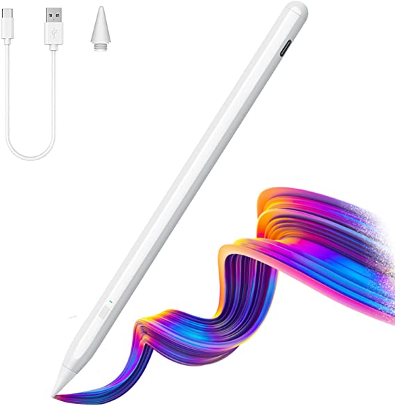 Bersiler Stylus Pencil with Palm Rejection, for Apple iPad (2018-2021) 6/7/8/9th/iPad Pro 11/Air/Mini 2nd Generation, Writing Drawing Magnetic Active Digital Stylus Pen