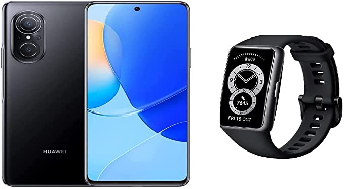 Huawei nova 9 SE Smartphone of 6.78" HUAWEI FullView Display,108 MP High-Res Photography, Creative Vlog Experience, 66 W HUAWEI SuperCharge, Midnight Black - with Huawei Band 6